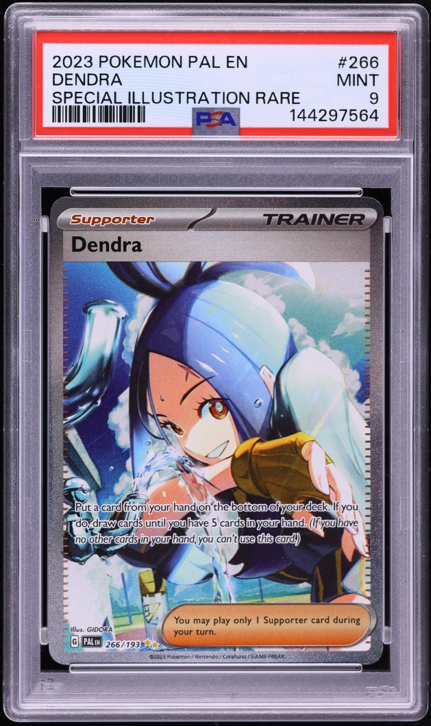 2023 Pokemon Scarlet & Violet Paldea Evolved SIR Dendra #266 PSA 9 MINT