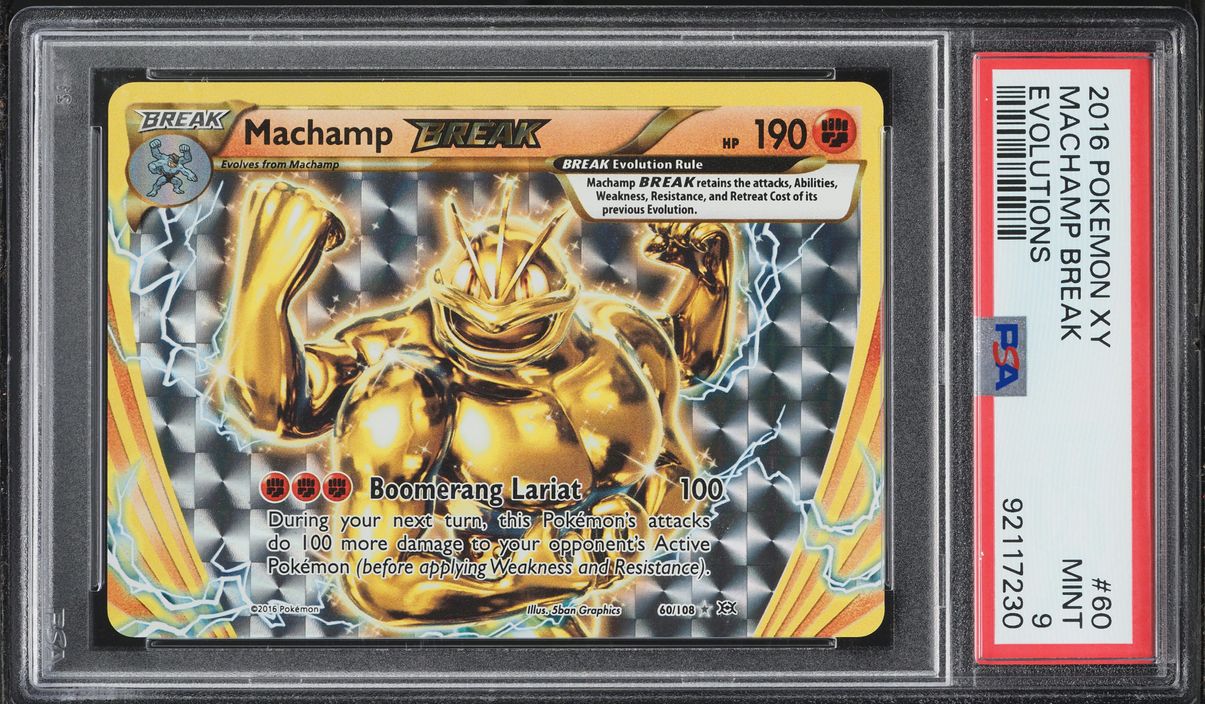 2016 Pokemon XY Evolutions Machamp BREAK #60 PSA 9 MINT