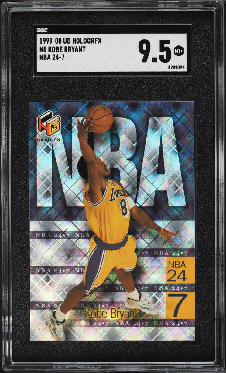 1999 Upper Deck HoloGrFX NBA 24-7 Kobe Bryant #N8 SGC 9.5 MINT+