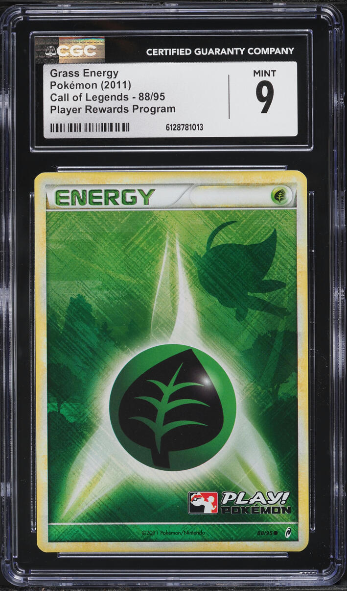 2011 Pokemon Call Of Legends Player Rewards Program Grass Energy #88 CGC 9 MINT