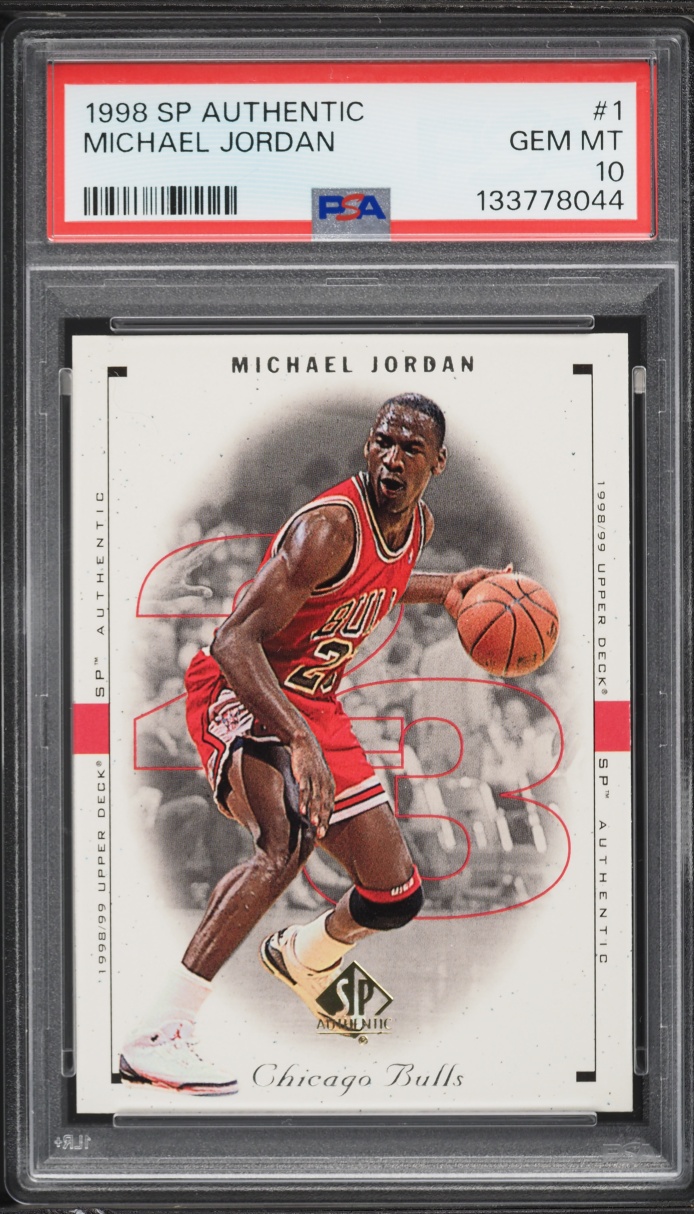 1998 SP Authentic Michael Jordan #1 PSA 10 GEM MINT