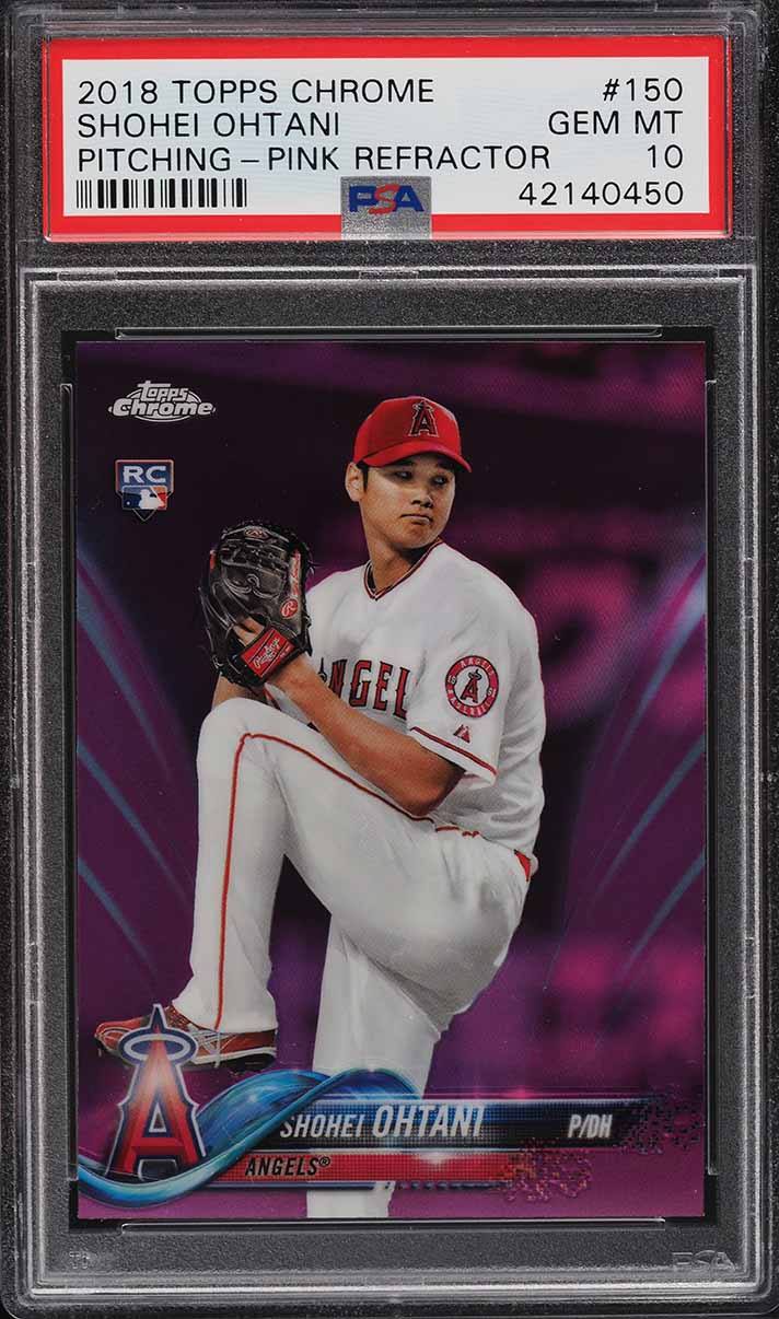 2018 Topps Chrome Update Pink Refractor Shohei Ohtani ROOKIE