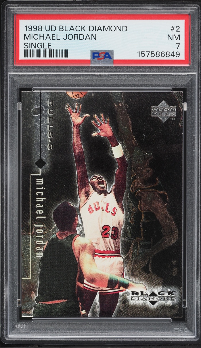 1998 Black Diamond Single Michael Jordan #2 PSA 7 NRMT