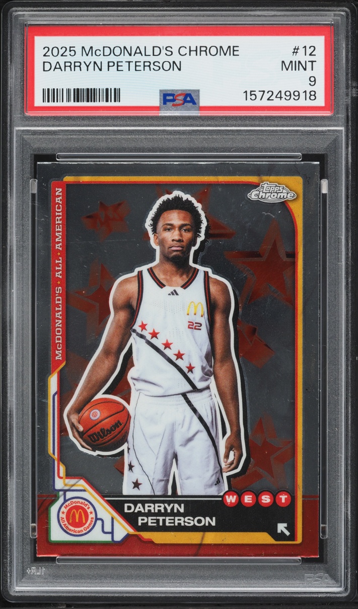 2025 Topps Chrome McDonald's All-American Darryn Peterson #12 PSA 9 MINT