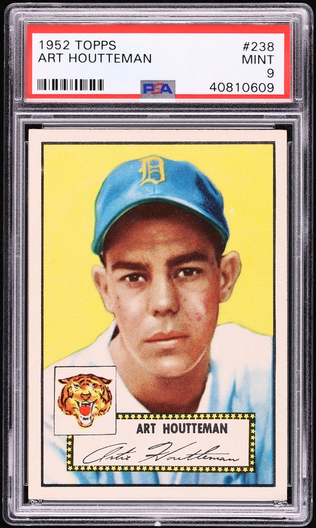 1952 Topps Art Houtteman #238 PSA 9 MINT