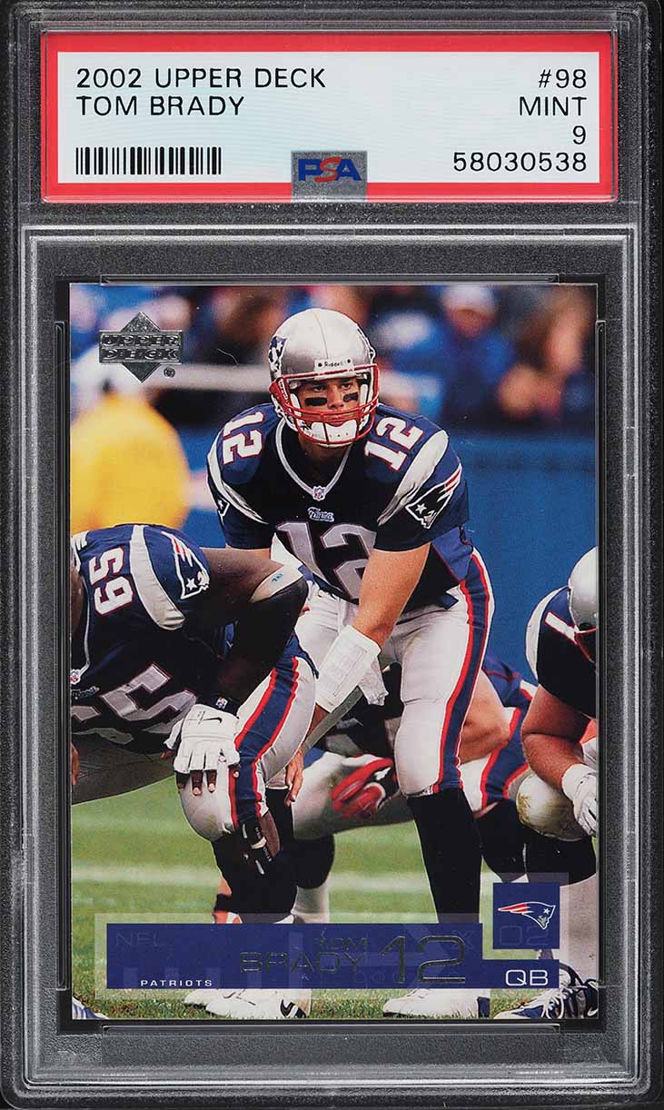 2002 Upper Deck Football Tom Brady #98 PSA 9 MINT