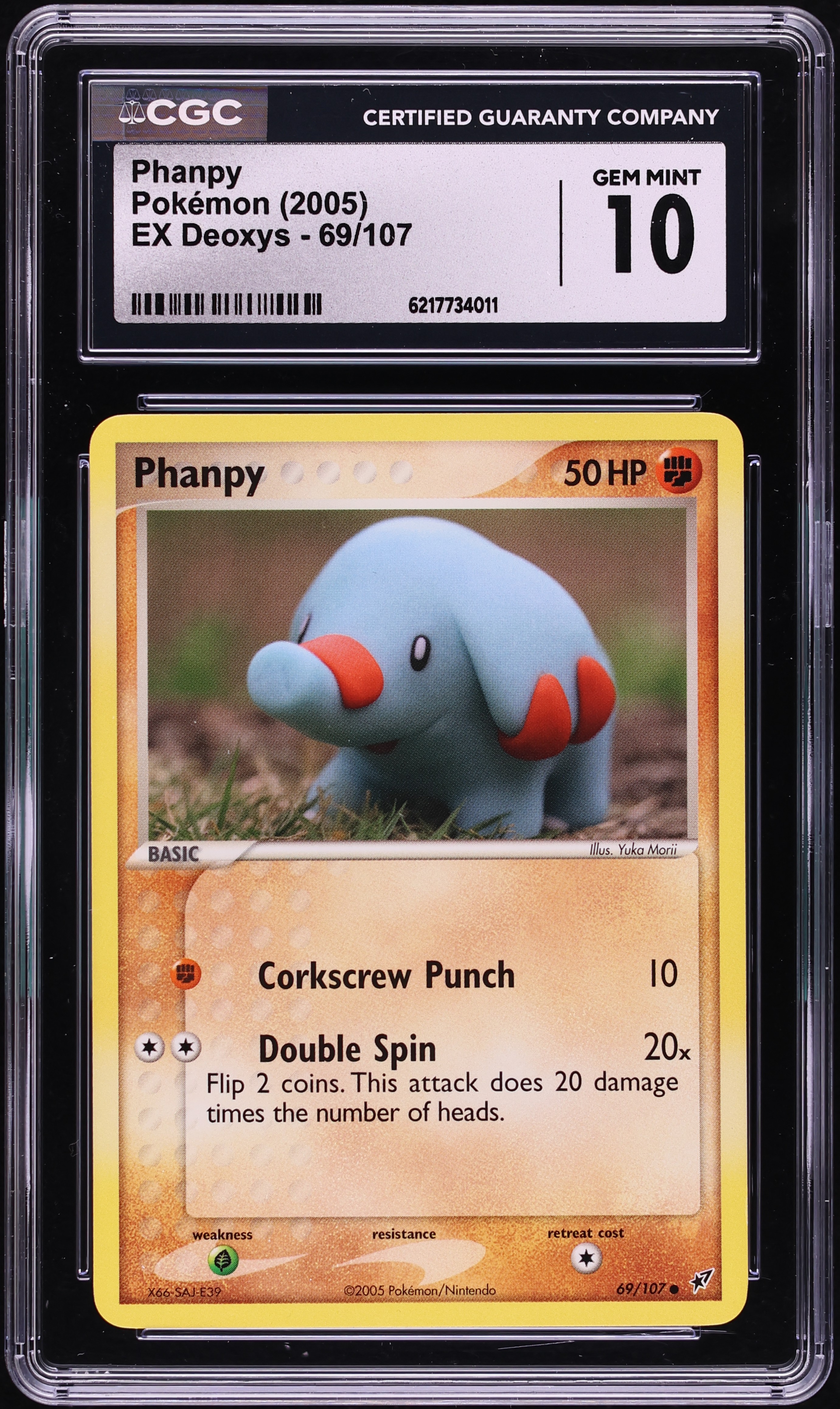 2005 Pokemon EX Deoxys Phanpy #69 CGC 10 GEM MINT