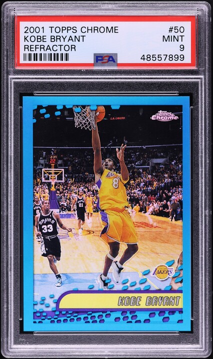その他 2001 Topps Chrome refractor Kobe Bryant 2001 Topps Chrome Fast & Furious Refractor Kobe Bryant PSA