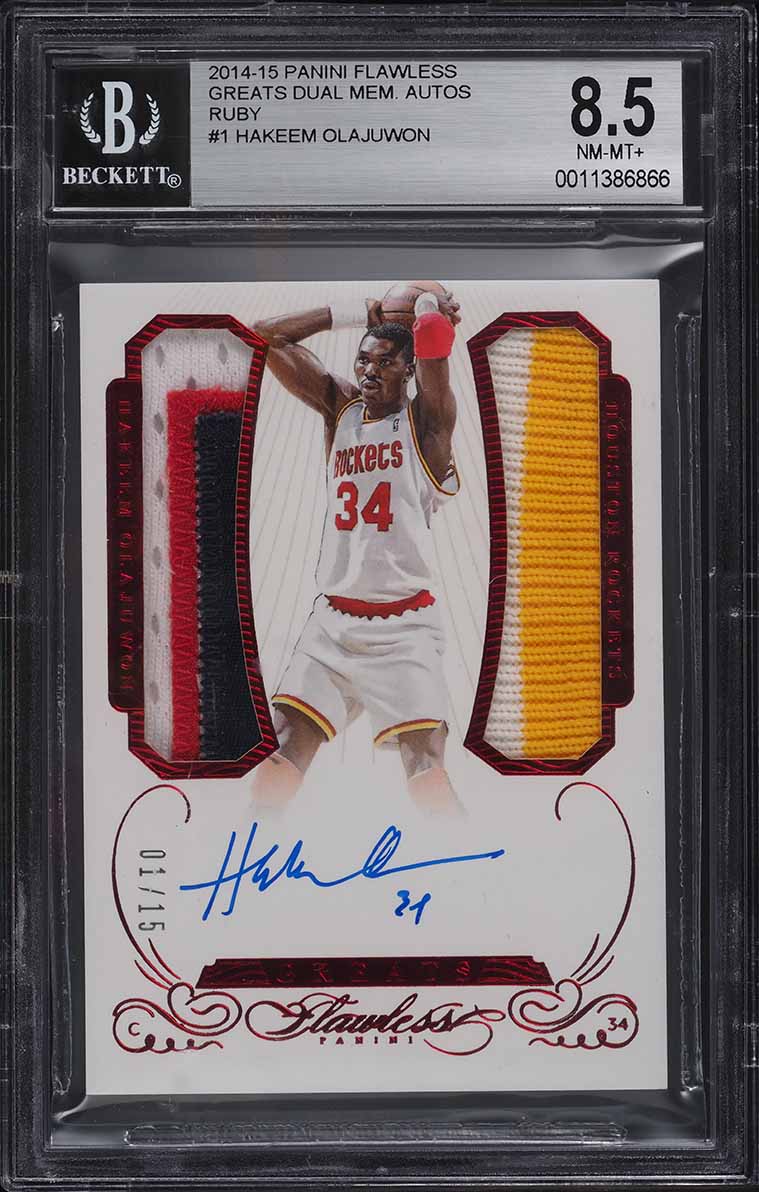 Eminence Hakeem Olajuwon Auto 直筆サイン Eminence Hakeem Olajuwon Auto 直筆サイン