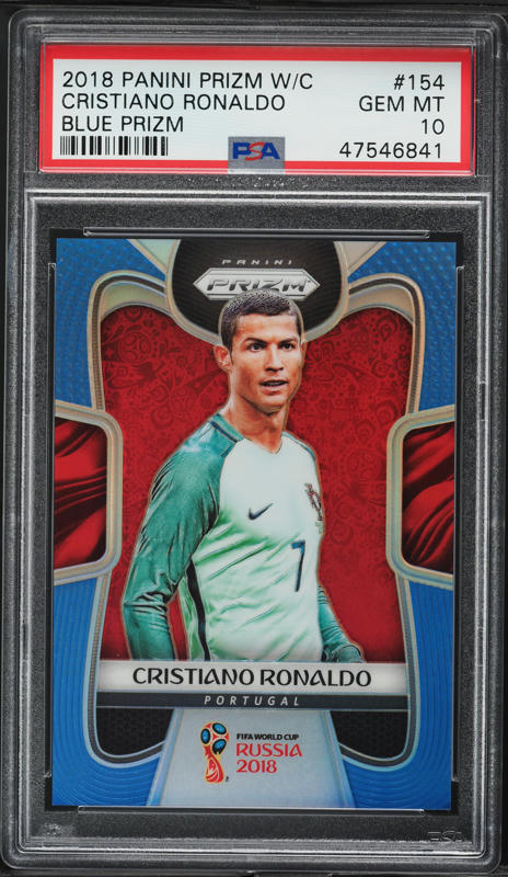 クリスティアーノ ロナウド Panini Prizm PSA 10 2018 Panini Prizm