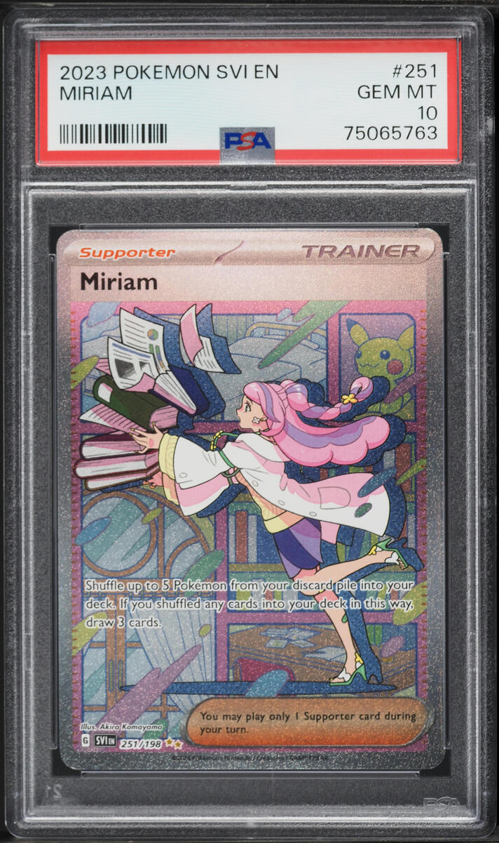 2023 Pokemon Scarlet & Violet SIR Miriam #251 PSA 10 GEM MINT