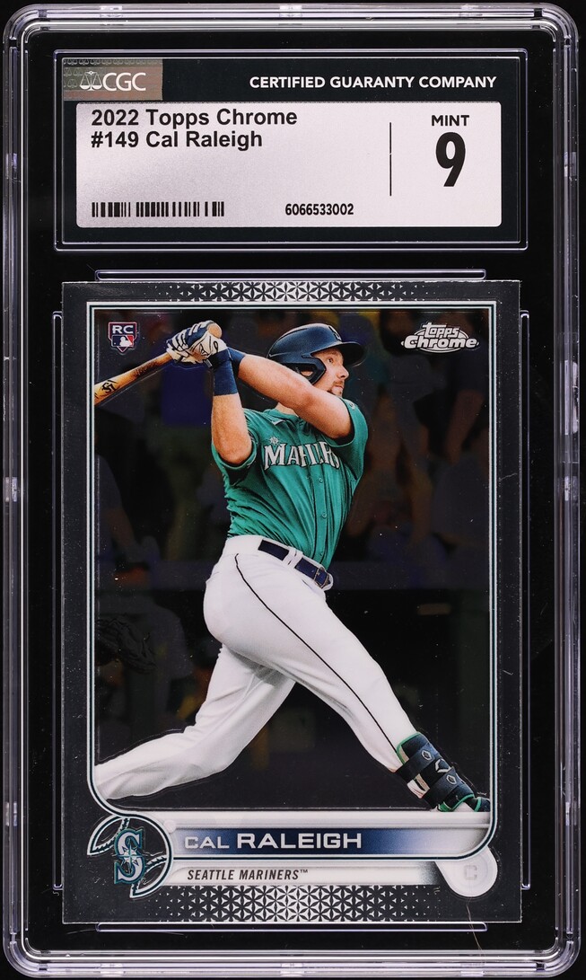 2022 Topps Chrome Cal Raleigh ROOKIE #149 CGC 9 MINT