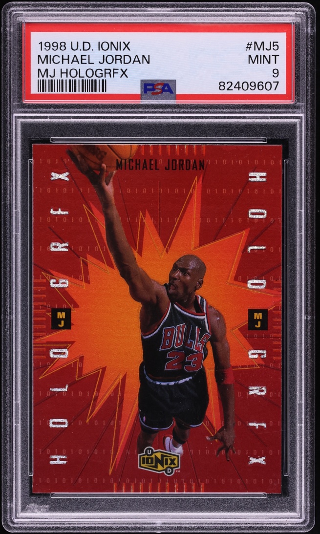 1998 Upper Deck Ionix MJ Hologrfx Michael Jordan #MJ5 PSA 9 MINT
