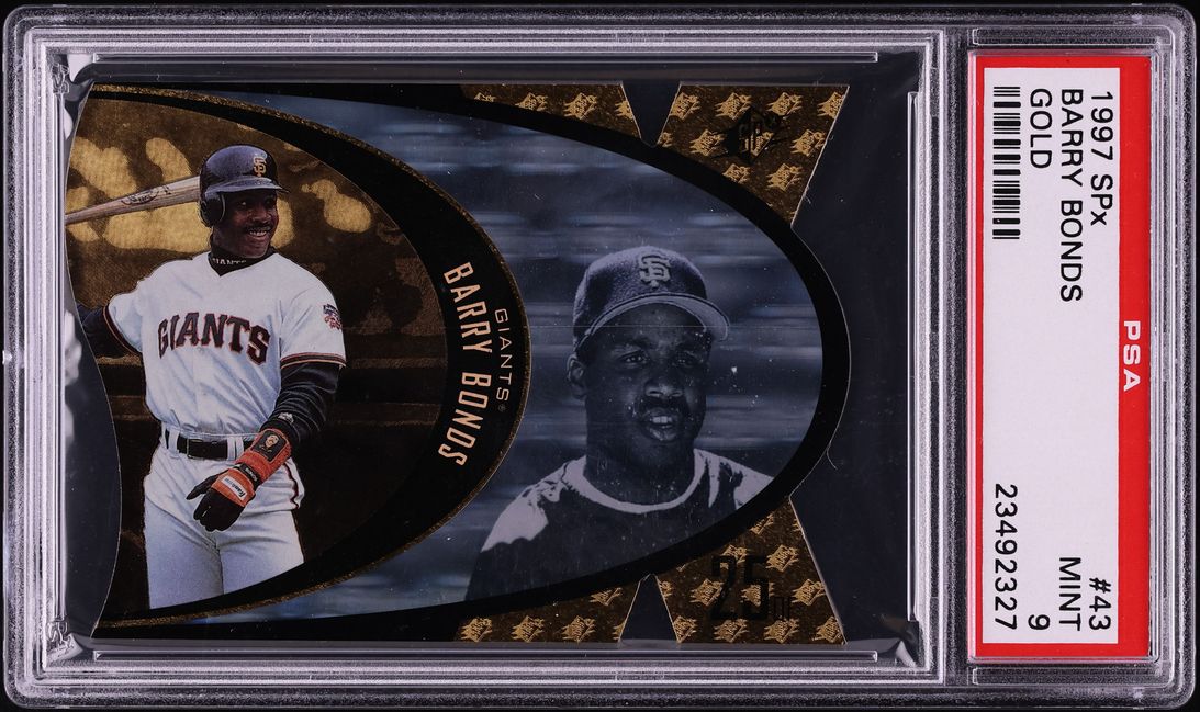 1997 SPx Gold Die-Cut Barry Bonds #SPX43 PSA 9 MINT