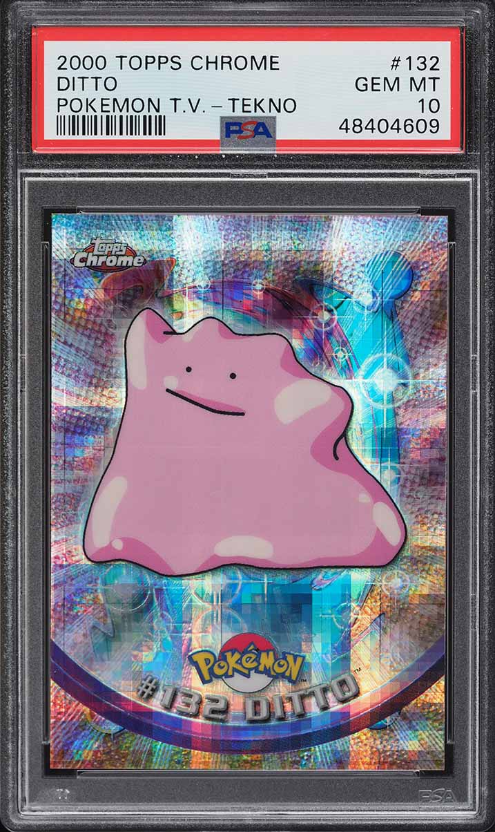 2000 Topps Chrome Pokemon Series 2 Tekno Ditto #132 PSA 10 GEM MINT