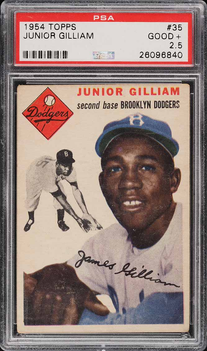 1954 Topps Junior Gilliam #35 PSA 2.5 GD+