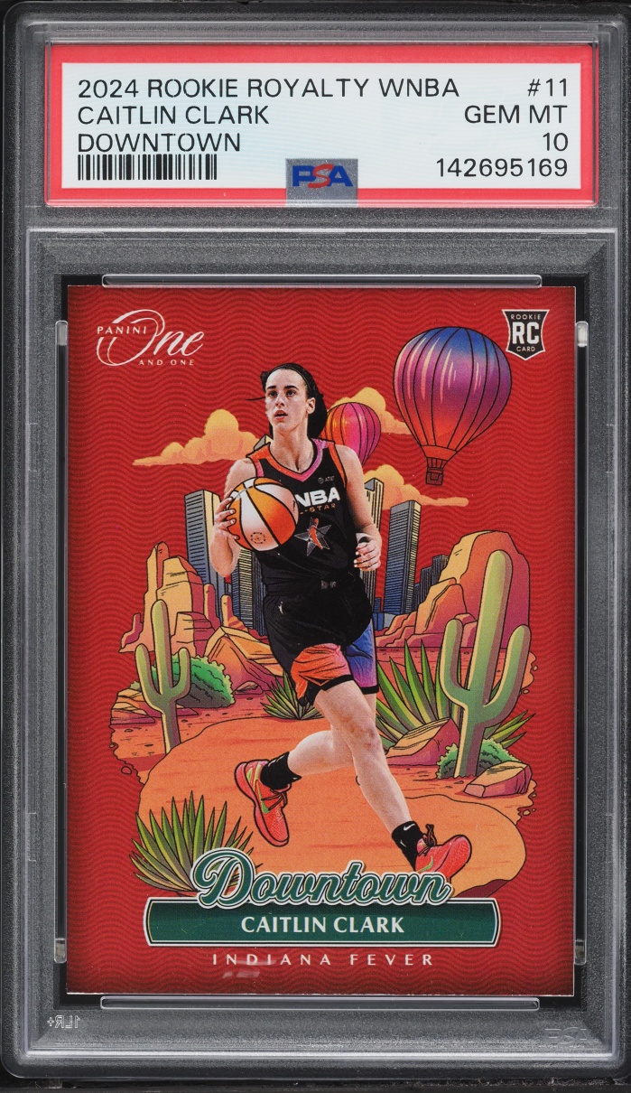 2024 Panini One And One Royalty WNBA Downtown Caitlin Clark ROOKIE #11 PSA 10 GEM MINT