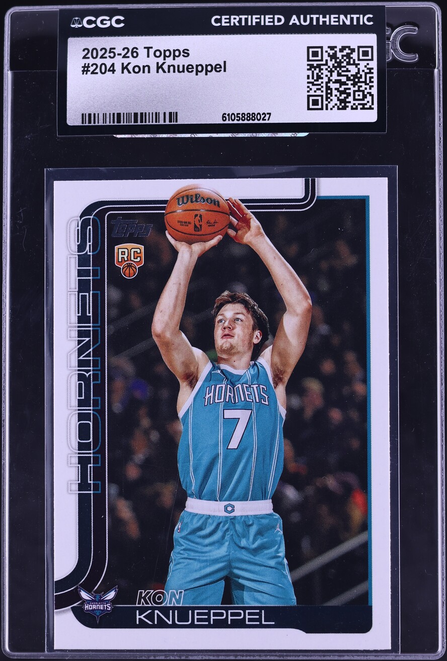 2025 Topps Basketball Kon Knueppel ROOKIE #204 CGC AUTH