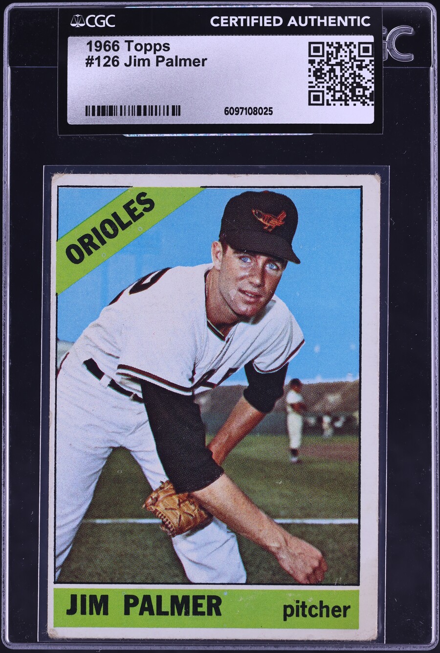 1966 Topps Jim Palmer ROOKIE #126 CGC AUTH