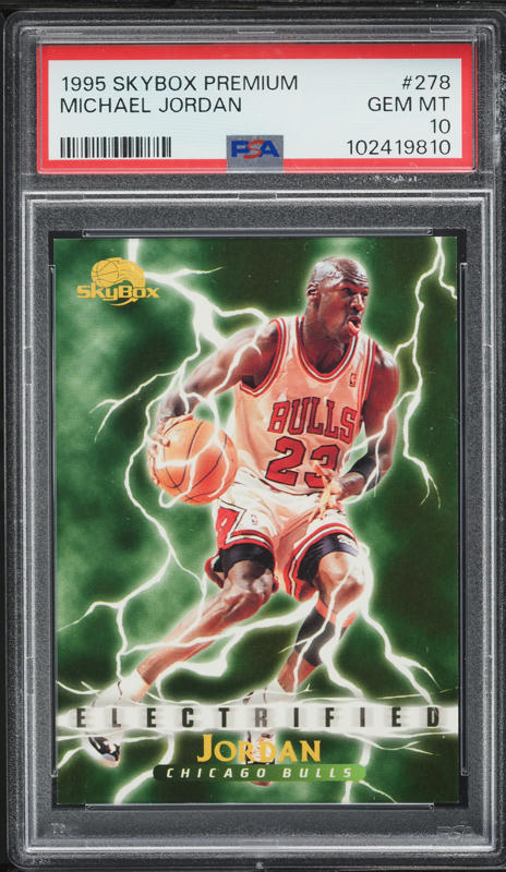その他 1995-96 Skybox Premium Standouts jordan 1995-96 Skybox Premium Standouts Hobby Michael Jordan PSA 8