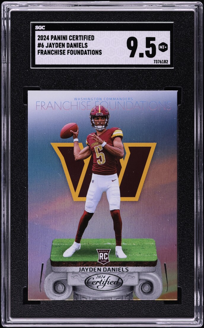 2024 Panini Certified Franchise Foundations Jayden Daniels ROOKIE #6 SGC 9.5