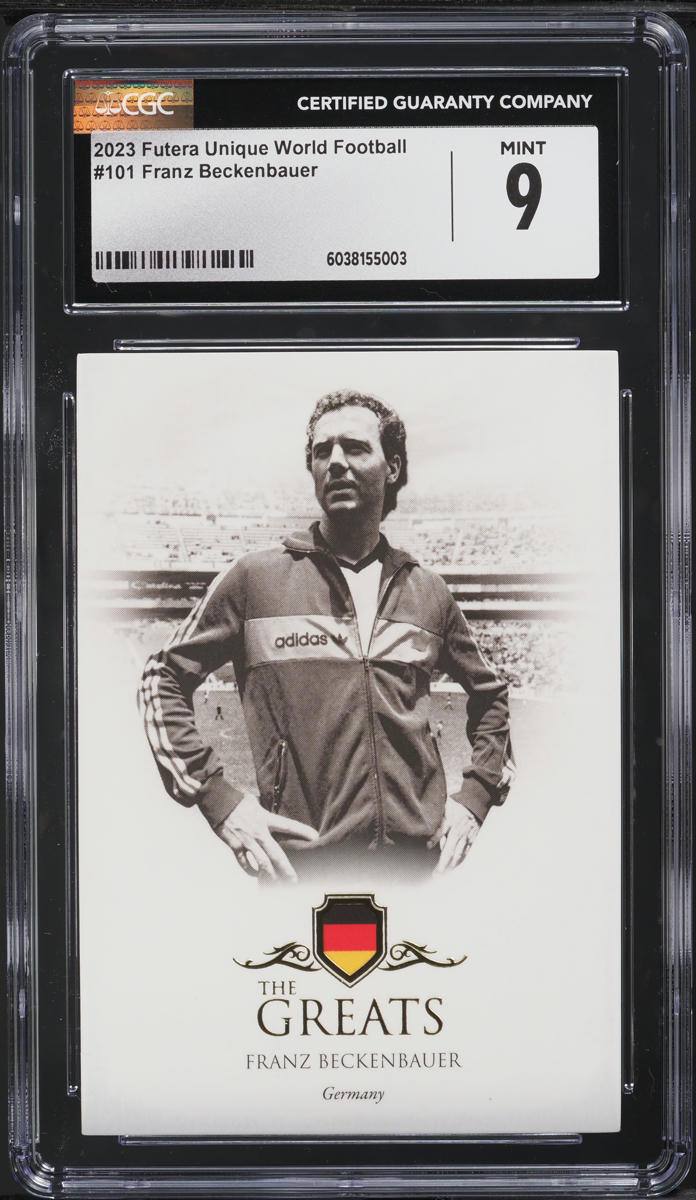 2023 Futera Unique World Football Franz Beckenbauer #101 CGC 9 MINT