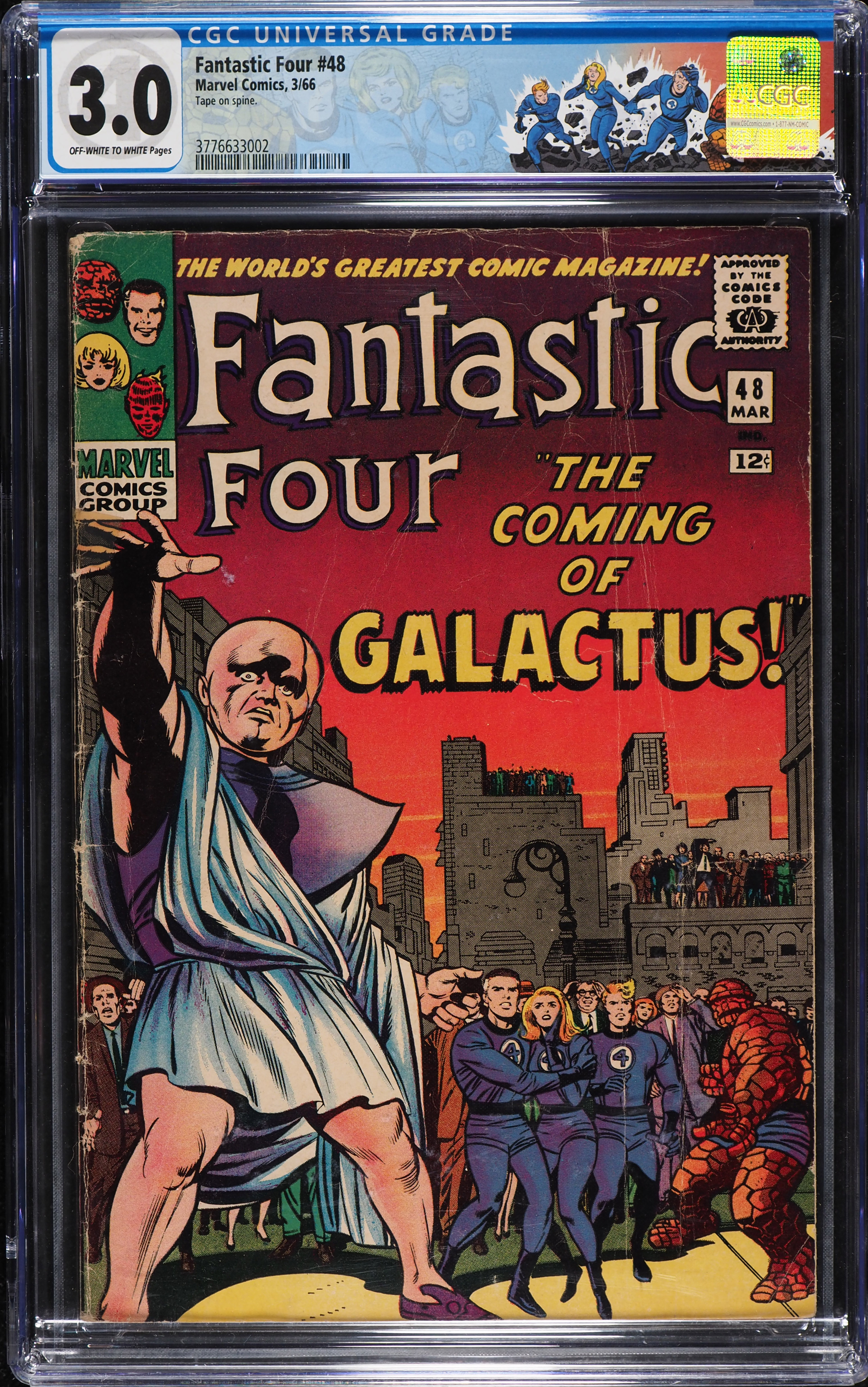 Fantastic Four #48 (Marvel, 1966) CGC 3.0 Off-White To White Pages