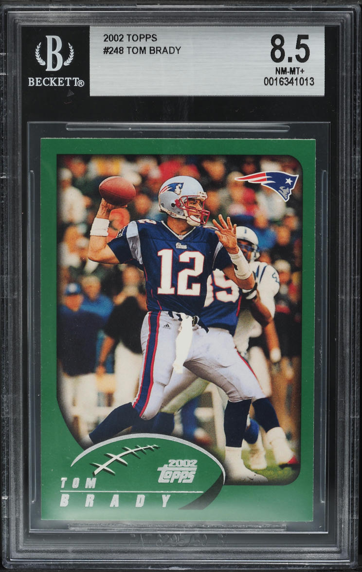 2002 Topps Football Tom Brady #248 BGS 8.5 NM-MT+