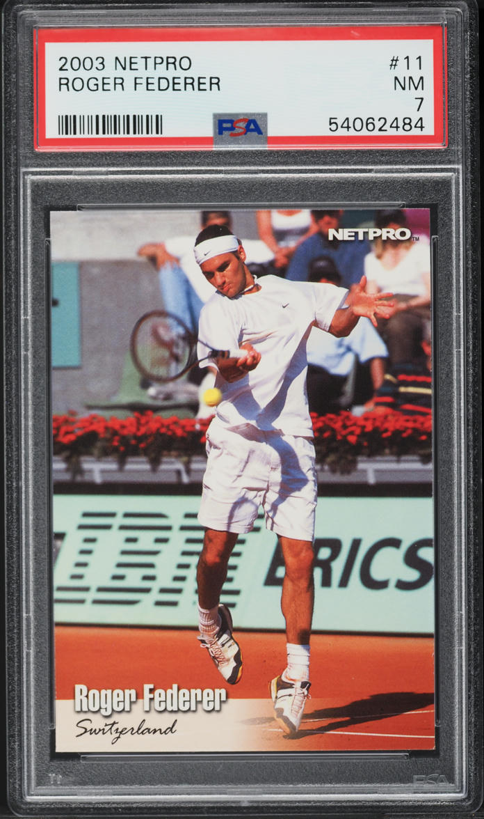 2003 Netpro Tennis Roger Federer ROOKIE #11 PSA 7 NRMT