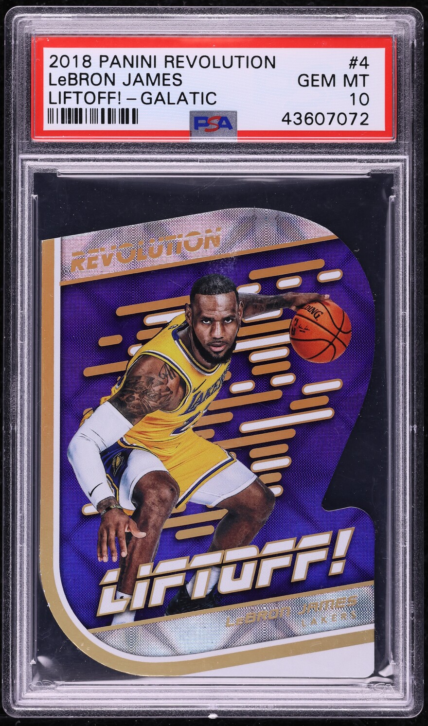 2018 Panini Revolution Liftoff! Galatic LeBron James #4 PSA 10 GEM MINT - Photo 1