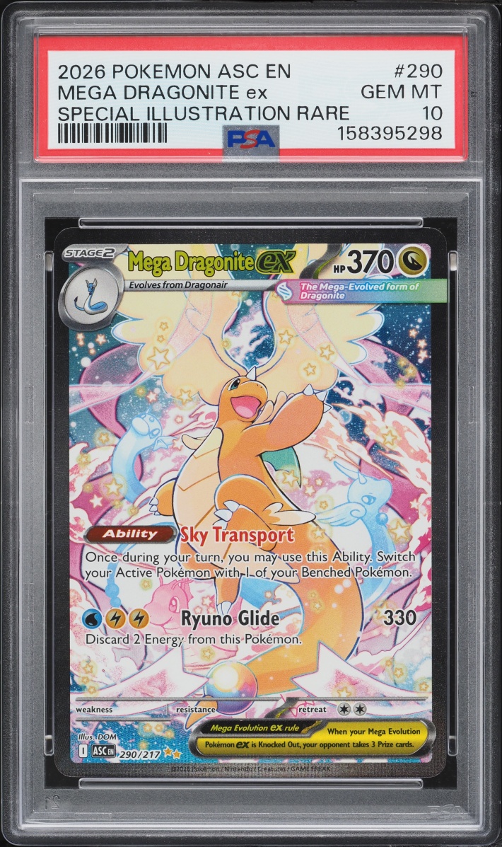 2026 Pokemon Mega Evolution Ascended Heroes SIR Mega Dragonite Ex #290 PSA 10 GEM MINT