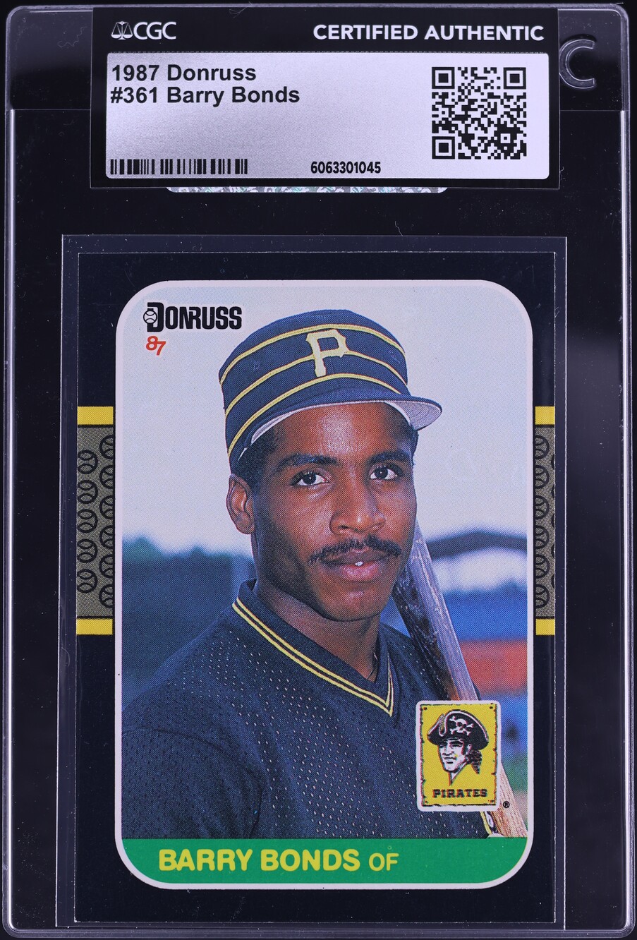 1987 Donruss Barry Bonds ROOKIE #361 CGC AUTH