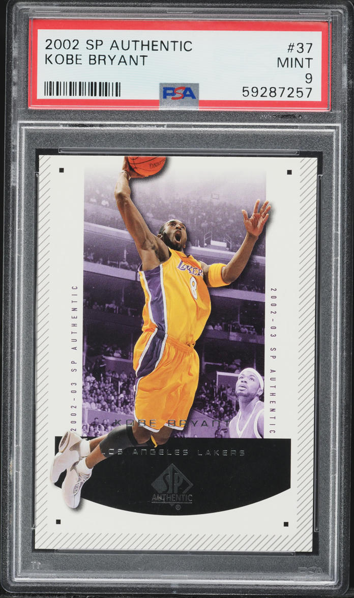 2002 SP Authentic Kobe Bryant #37 PSA 9 MINT