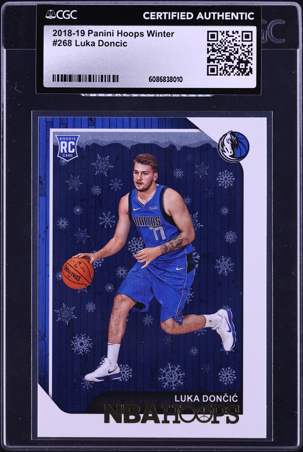 2018 Hoops Winter Luka Doncic ROOKIE #268 CGC AUTH