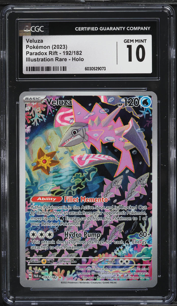 2023 Pokemon Scarlet & Violet Paradox Rift IR Veluza #192 CGC 10 GEM MINT