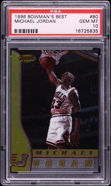 1996 Bowman's Best Michael Jordan #80 PSA 10 GEM MINT