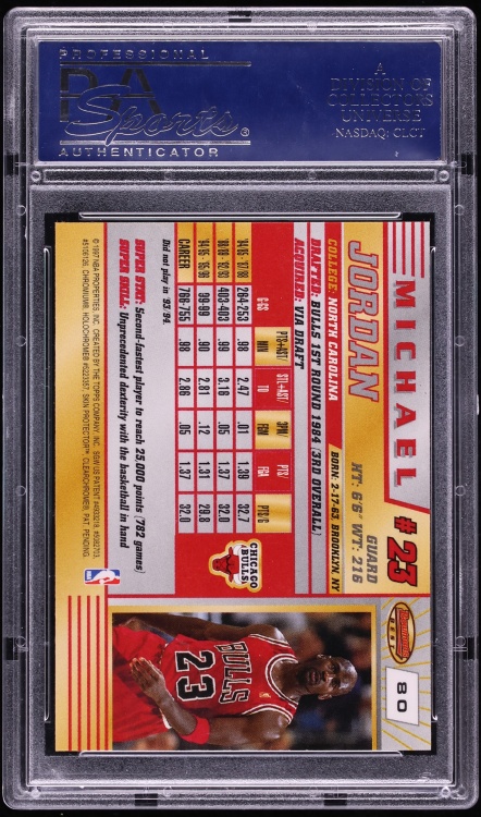 1996 Bowman's Best Michael Jordan #80 PSA 10 GEM MINT