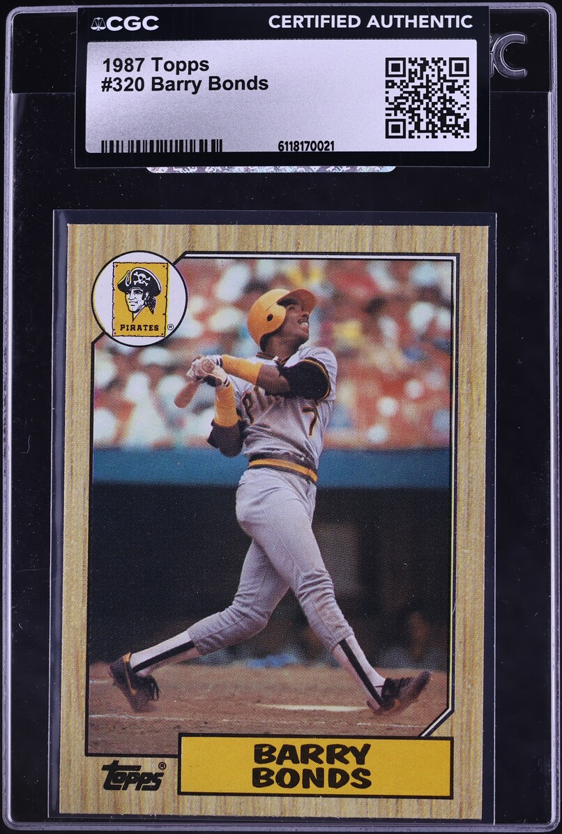 1987 Topps Barry Bonds ROOKIE #320 CGC AUTH
