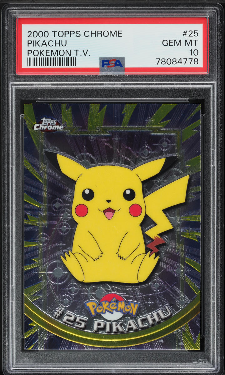 2000 Topps Chrome Pokemon Series 1 Pikachu #25 PSA 10 GEM MINT