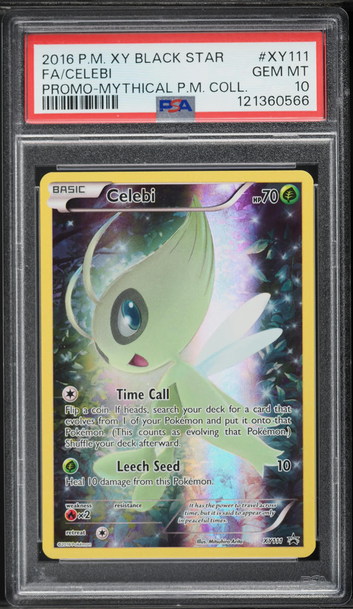 2016 Pokemon XY Black Star Promo Mythical Collection Celebi #XY111 PSA 10 GEM MINT