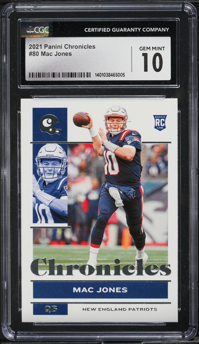 2021 Panini Chronicles Mac Jones ROOKIE #80 CGC 10 GEM MINT