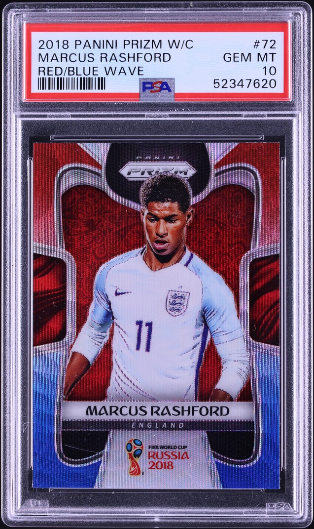 2020 Panini Prizm Premier League Signatures Silver Marcus Rashford