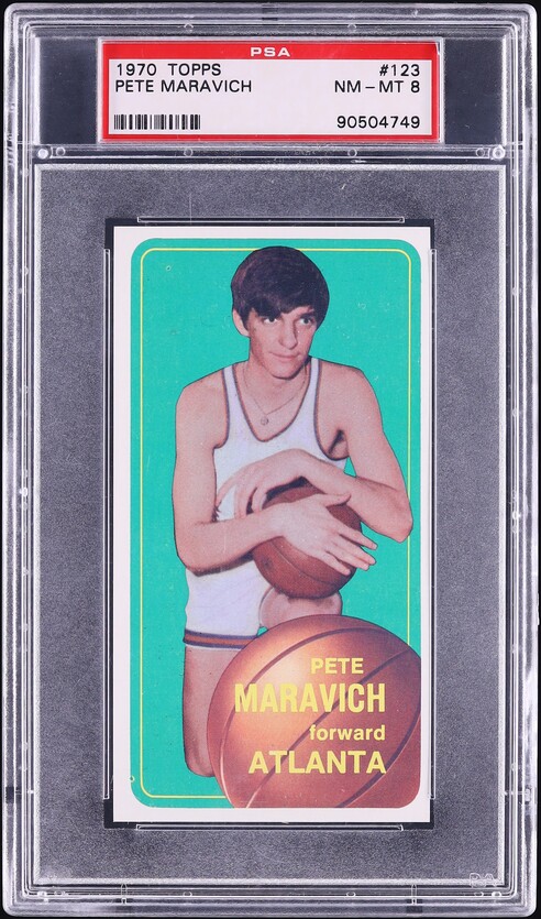 1970 Topps Basketball Pete Maravich ROOKIE #123 PSA 8 NM-MT