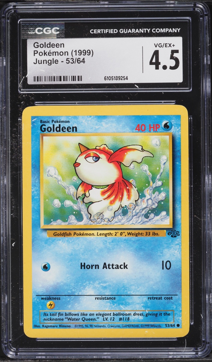1999 Pokemon Jungle Goldeen #53 CGC 4.5 VGEX+