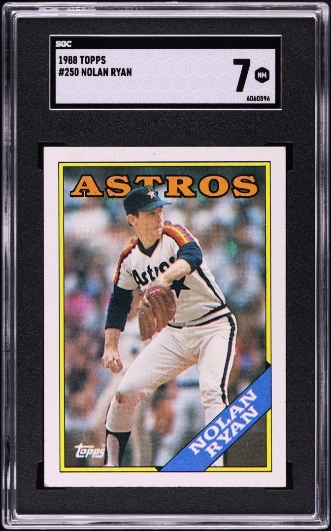 1988 Topps Nolan Ryan #250 SGC 7 NRMT