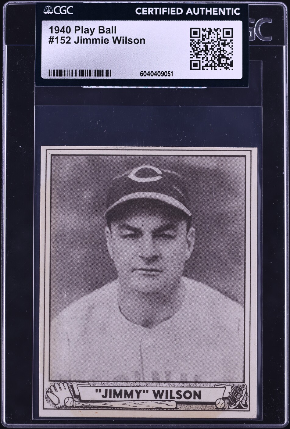 1940 Play Ball Jimmie Wilson #152 CGC AUTH on Fanatics Collect