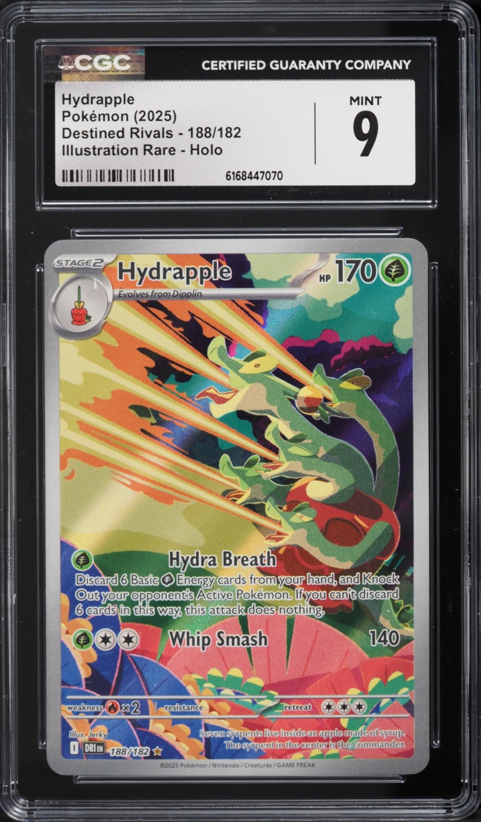 2025 Pokemon Scarlet & Violet Destined Rivals IR Hydrapple #188 CGC 9 MINT