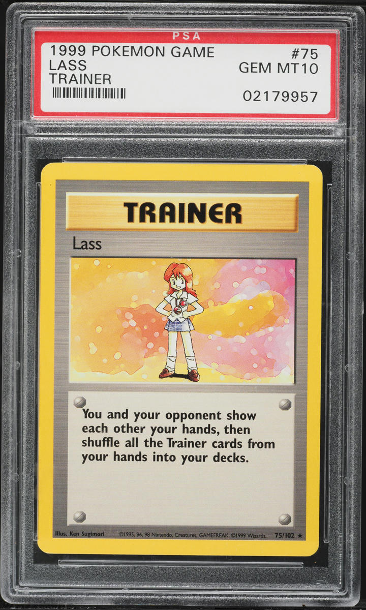 1999 Pokemon Base Set Lass #75 PSA 10 GEM MINT