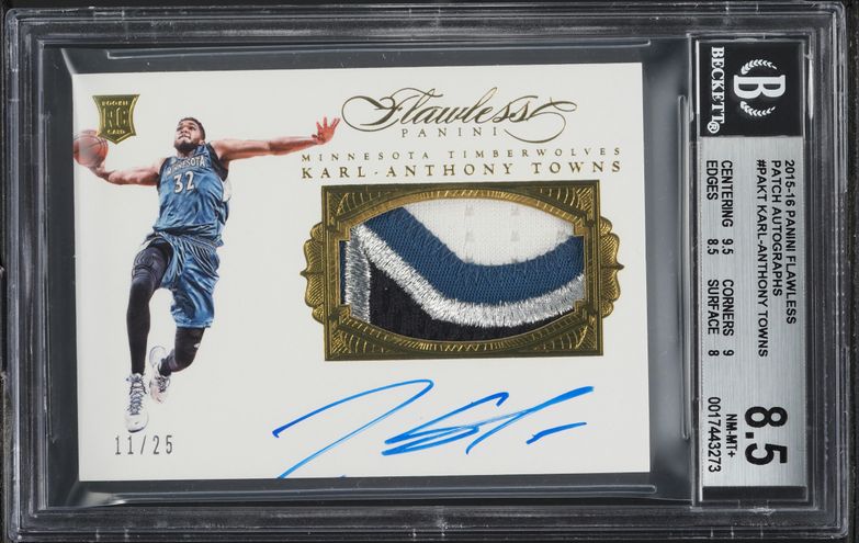 2015 Panini Flawless Super Karl-Anthony Towns ROOKIE AUTO /25 #SS