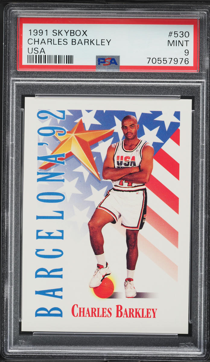 1991 Skybox USA Basketball Charles Barkley #530 PSA 9 MINT